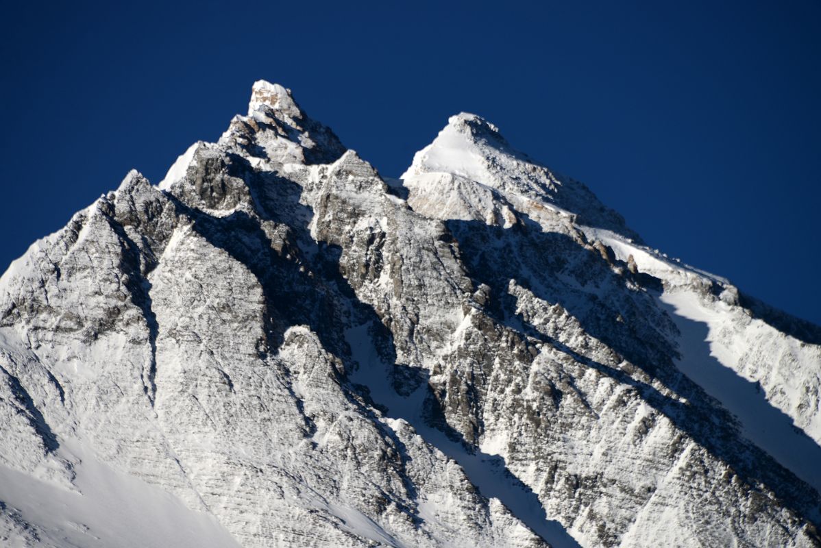 12 The Pinnacles And Mount Everest North Face Summit Just After Sunrise From The Climb From Lhakpa Ri Camp I To The Summit